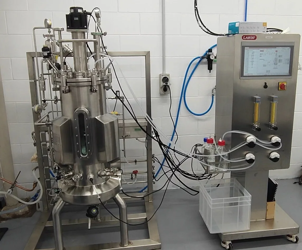 LASRA pilot bioreactor used for biomaterials and product development research.